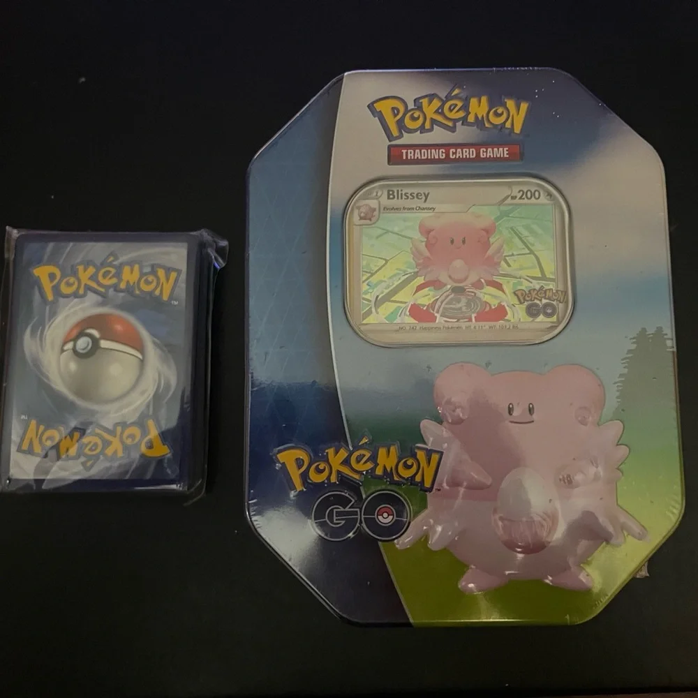Pokemon GO Blissey Card Tin - Blue and Pink - Picture 1 of 5